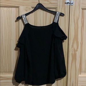 Fancy rhinestone top